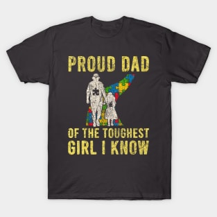 proud dad of the toughest girl T-Shirt